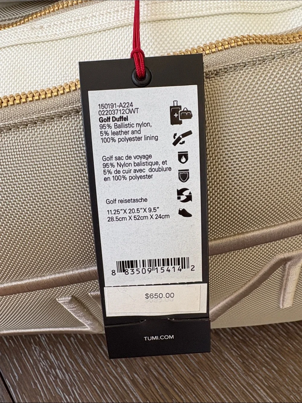 Tumi spacious weekender